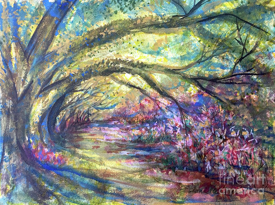 Azalea Road Painting by Francelle Theriot