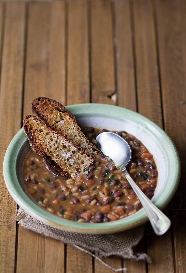 Azuki Bean Soup With Beans Photograph by Alicia Maas Aldaya