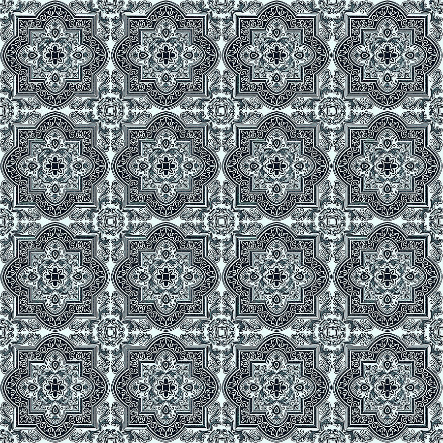 Azulejo, Geometric Pattern - 33 Painting