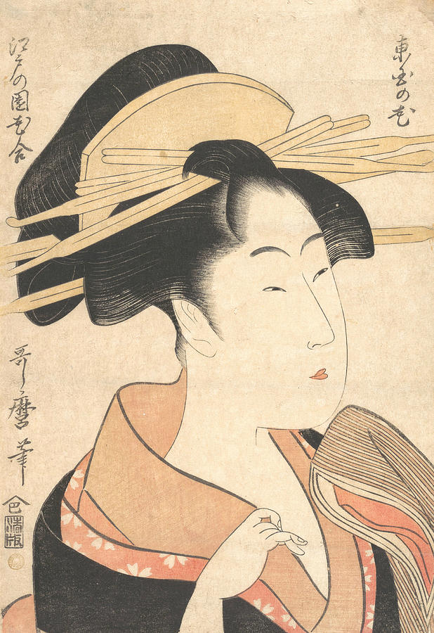 Azumaya no Hana Relief by Kitagawa Utamaro