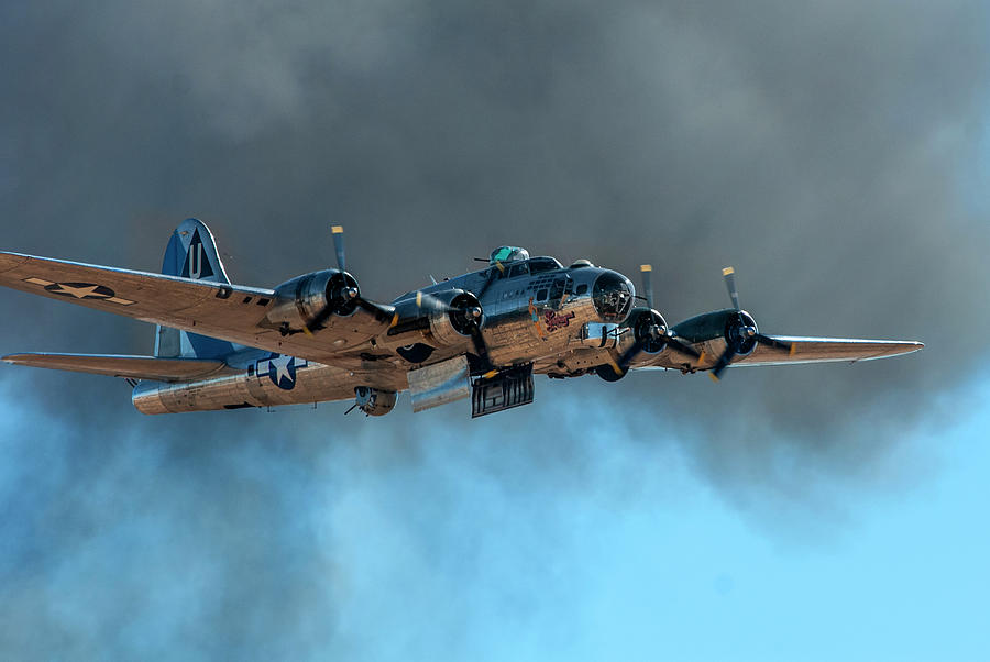 B-17 Low Level Run Photograph by Erik Simonsen B-17 Low Level Run Photograph by Erik Simonsen