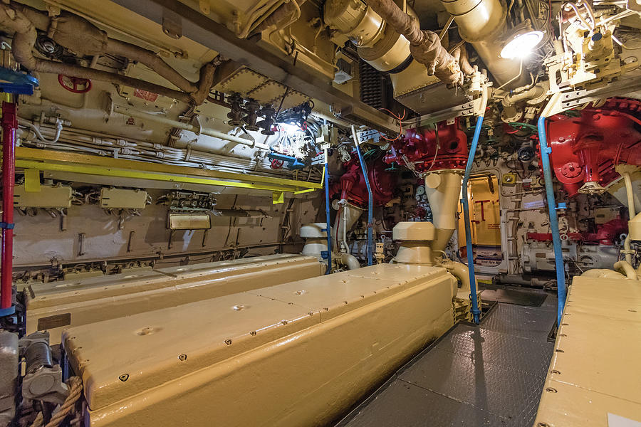 B-39 Submarine Batteries Photograph by Robert VanDerWal - Fine Art America