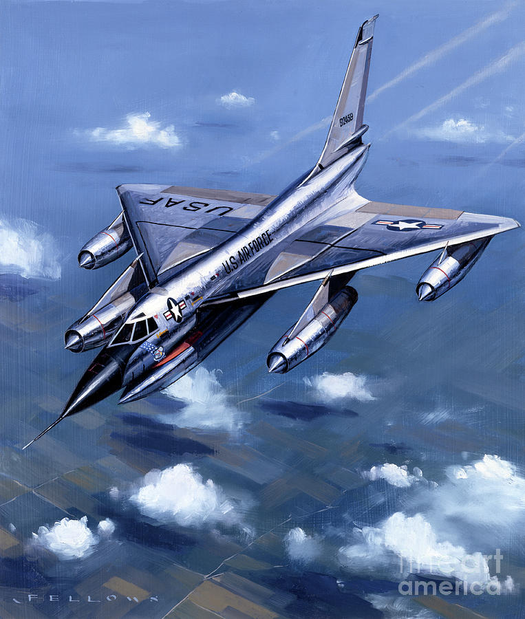Convair B-58 Hustler Painting by Jack Fellows