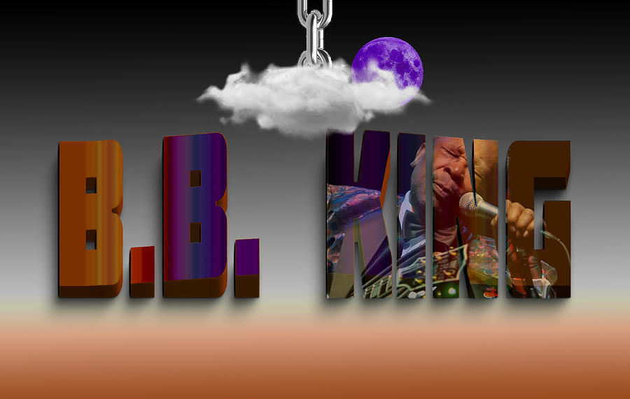 B. B. King Mixed Media by Marvin Blaine