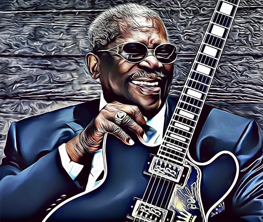 B B King Digital Art by Russ Carts | Fine Art America