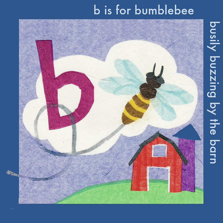 Barn Painting - B Is For Bee by Kim Jacobs