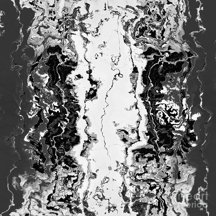 Abstract Drawing - B W Iner by A zakaria Mami Abstract Drawing - B W Iner by A zakaria Mami