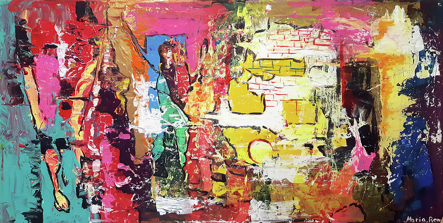 BAAZAR IN A VILLAGE OF NORTH AFRICA by MARIA ROM BAAZAR IN A VILLAGE OF NORTH AFRICA by MARIA ROM
