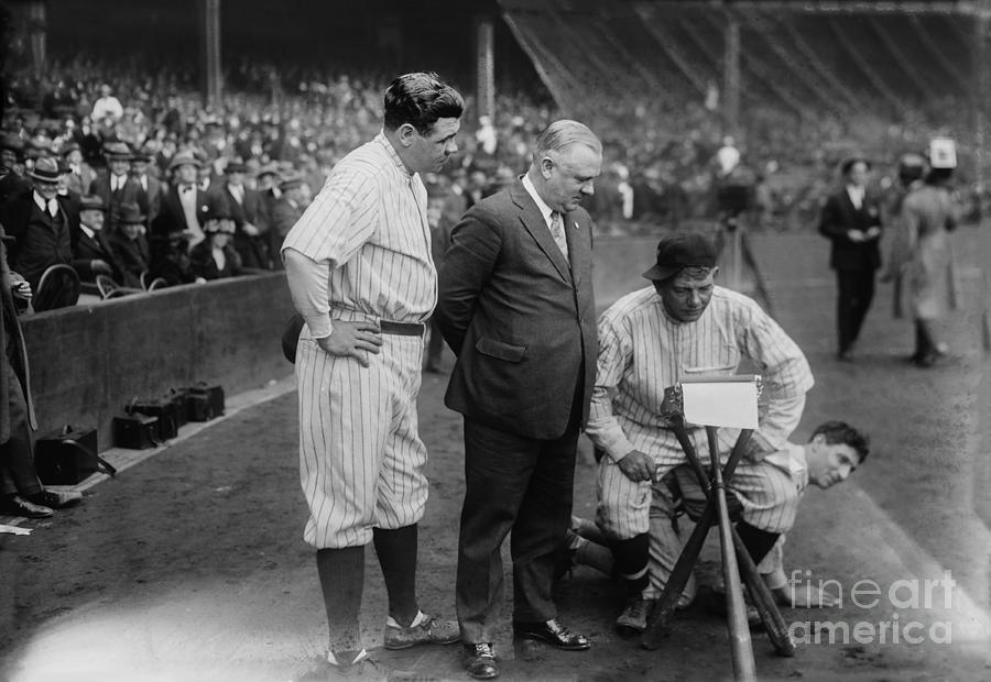 Babe Ruth Baseball Card 1933 Wood Print by Jon Neidert - Fine Art America