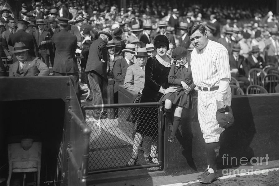 Babe Ruth With His Father by Bettmann