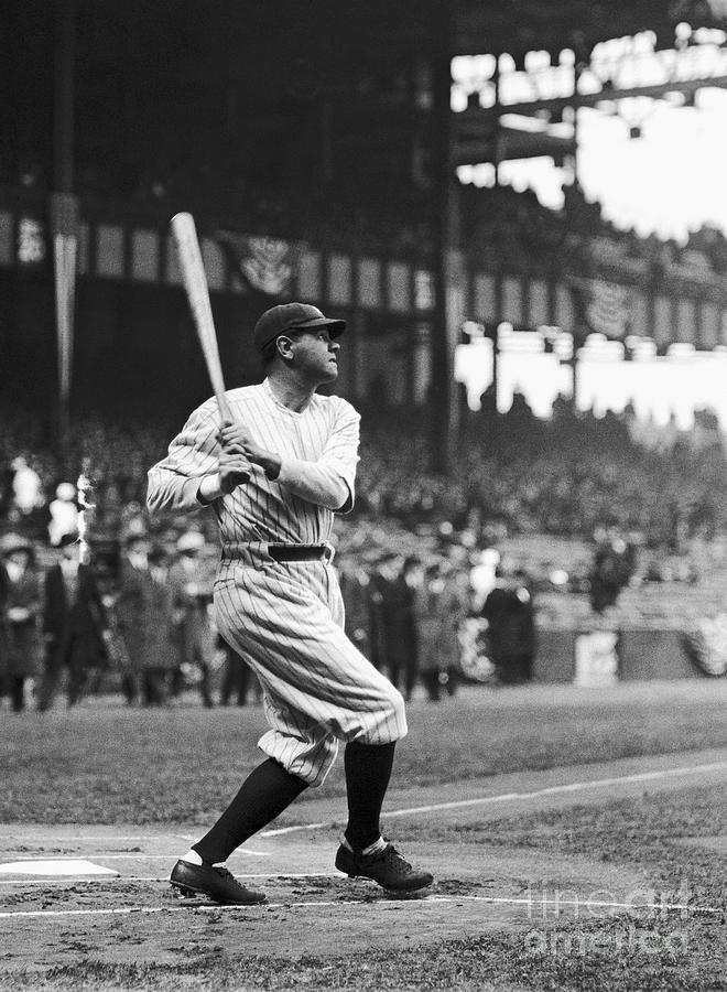 Babe Ruth At Bat Photograph by Bettmann