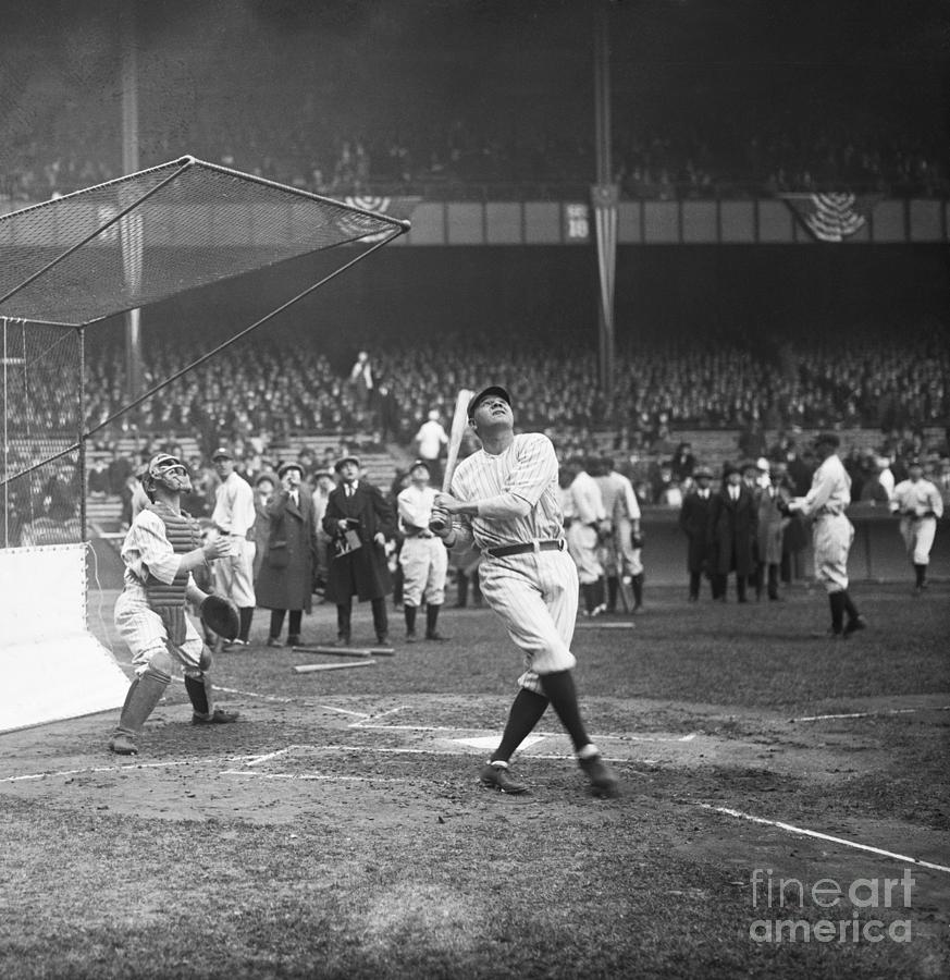 New York Yankee Babe Ruth by Bettmann