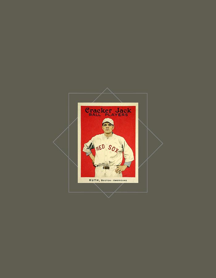 Babe Ruth Baseball Card Design Painting by Joseph Palumbo - Fine Art America