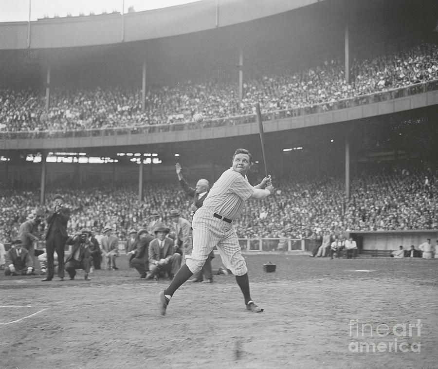 Babe Ruth During Baseball Carnival Photograph by Bettmann
