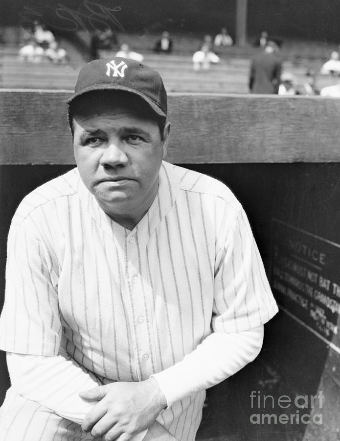 Babe Ruth And Wife Relaxing by Bettmann