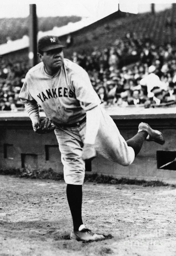 Babe Ruth Photograph - Babe Ruth In Pitching Pose by Bettmann