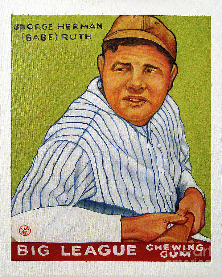 Babe Ruth Nostalgic Vintage Baseball Card 20190930c3 Photograph by Wingsdomain Art and Photography
