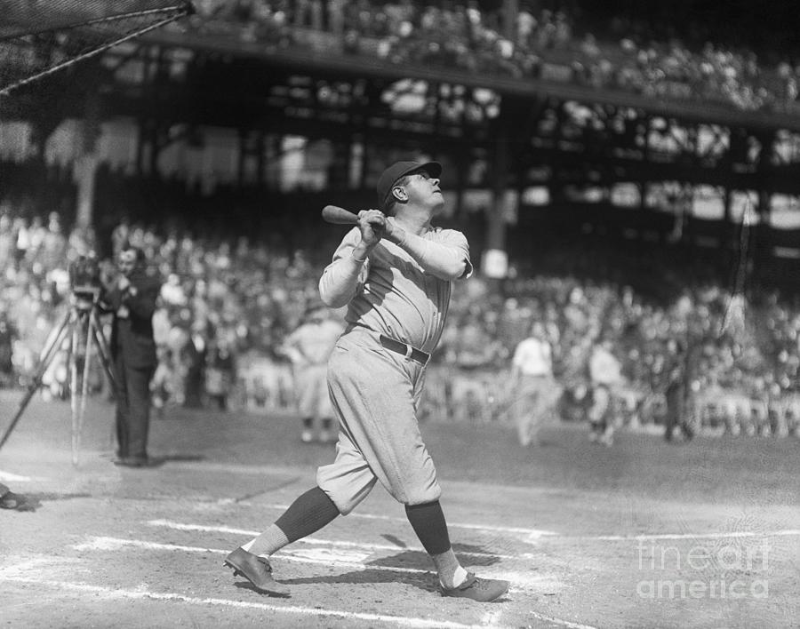 Babe Ruth And Wife Relaxing by Bettmann