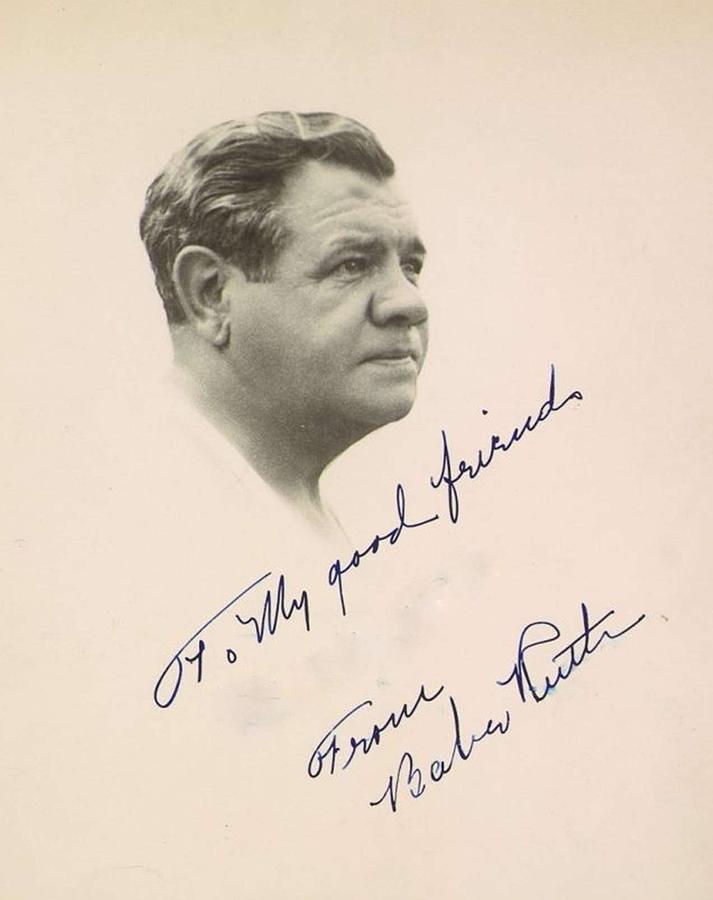 Babe Ruth Signed Photograph