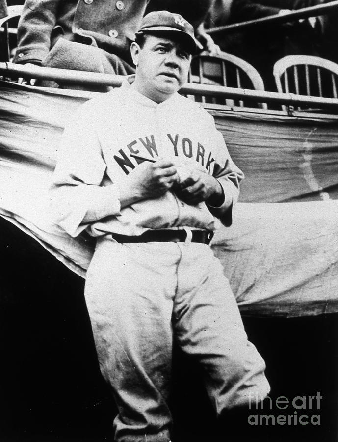Babe Ruth Signing Ball Photograph by Transcendental Graphics Babe Ruth Signing Ball Photograph by Transcendental Graphics