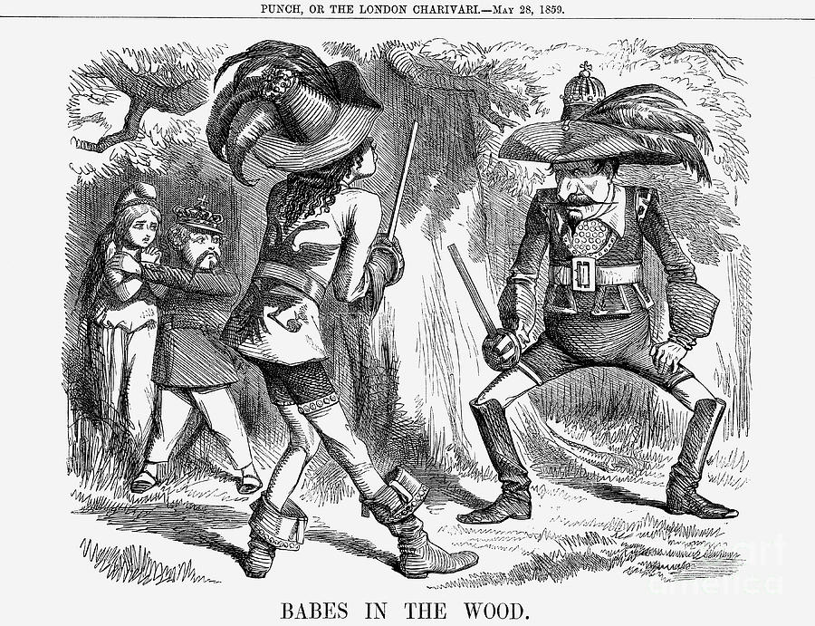 Babes In The Wood, 1859 Drawing by Print Collector
