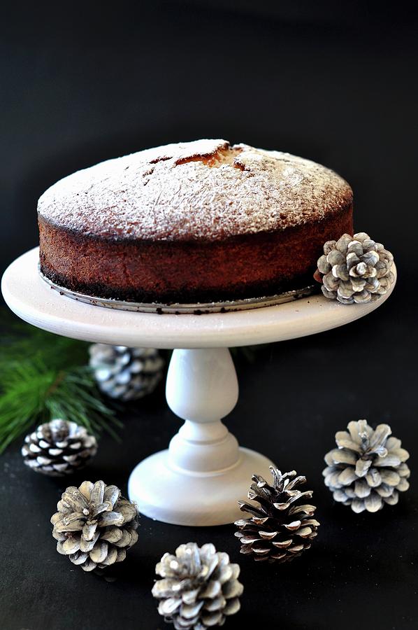 Babka polish Yeast Cake For Christmas Photograph by Dorota Piekarska