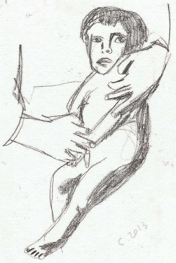 Baby Drawing Drawing by Edgeworth Johnstone