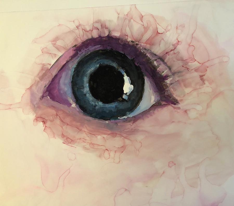 Baby Eye Painting by Christy Sawyer