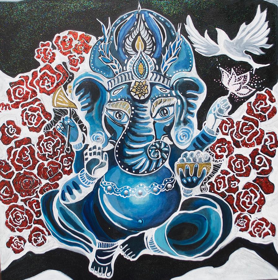 Baby Ganesha Painting by Patricia Arroyo