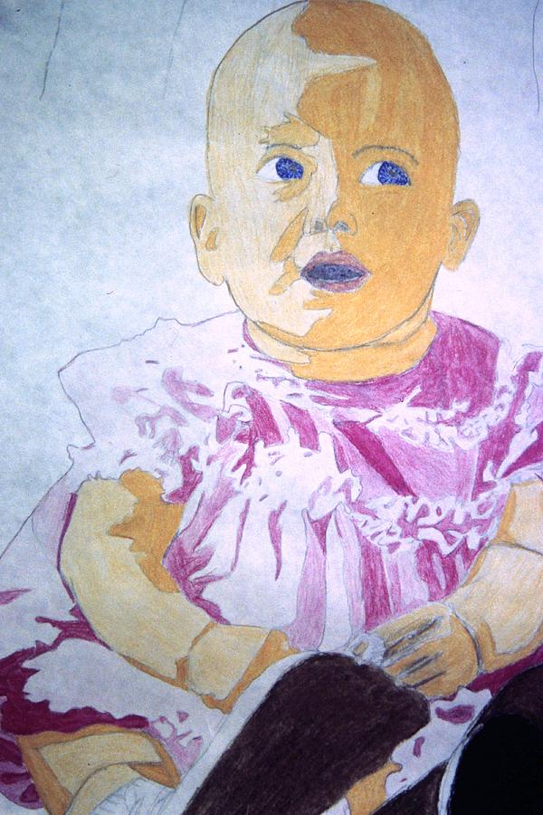 Baby Girl 2 Drawing by Ali Baucom