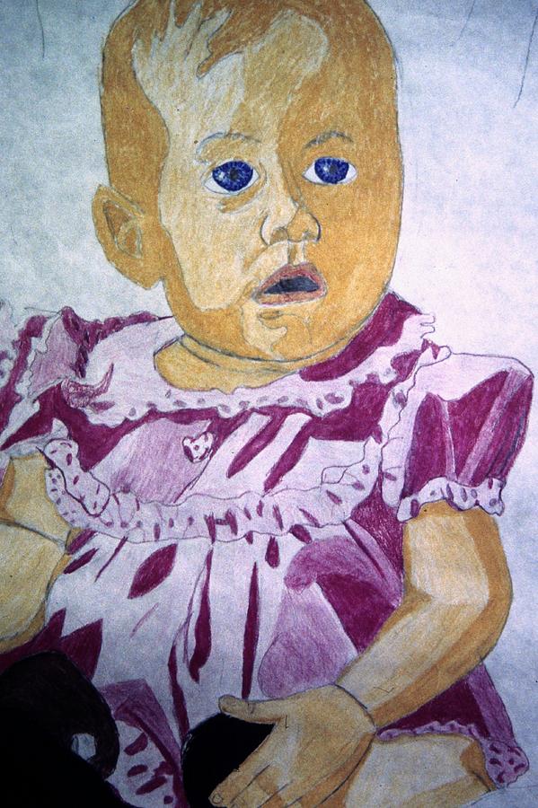 Baby Girl Drawing by Ali Baucom