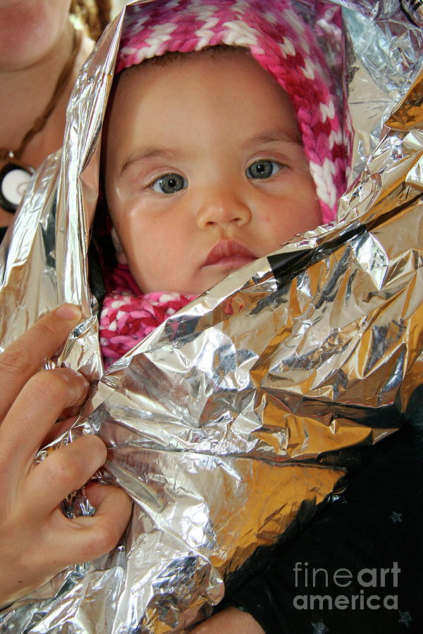 Baby In Thermal Blanket Photograph by Science Photo Library Baby In Thermal Blanket Photograph by Science Photo Library
