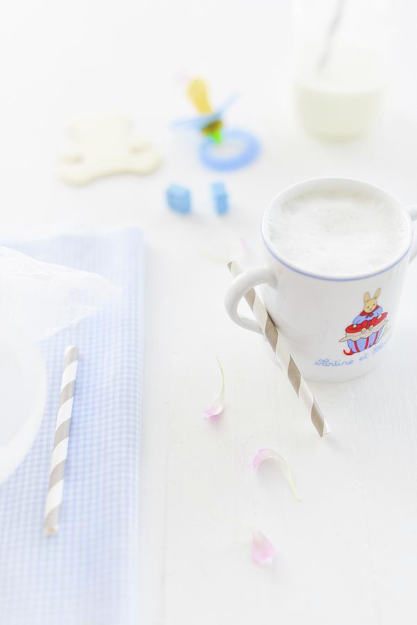 Baby Milk In A Beaker Photograph by Au Petit Gout Photography Llc