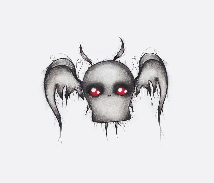 Baby Mothman II Painting by Abril Andrade