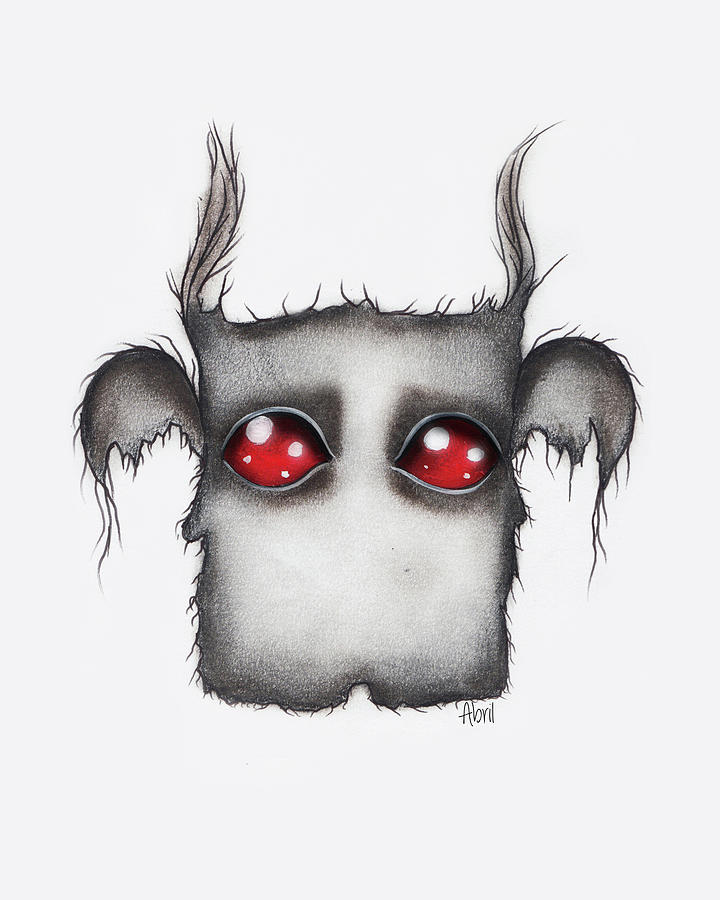 Baby Mothman III Painting by Abril Andrade