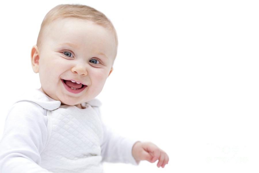 Baby Smiling Towards Camera Photograph by Science Photo Library - Fine ...