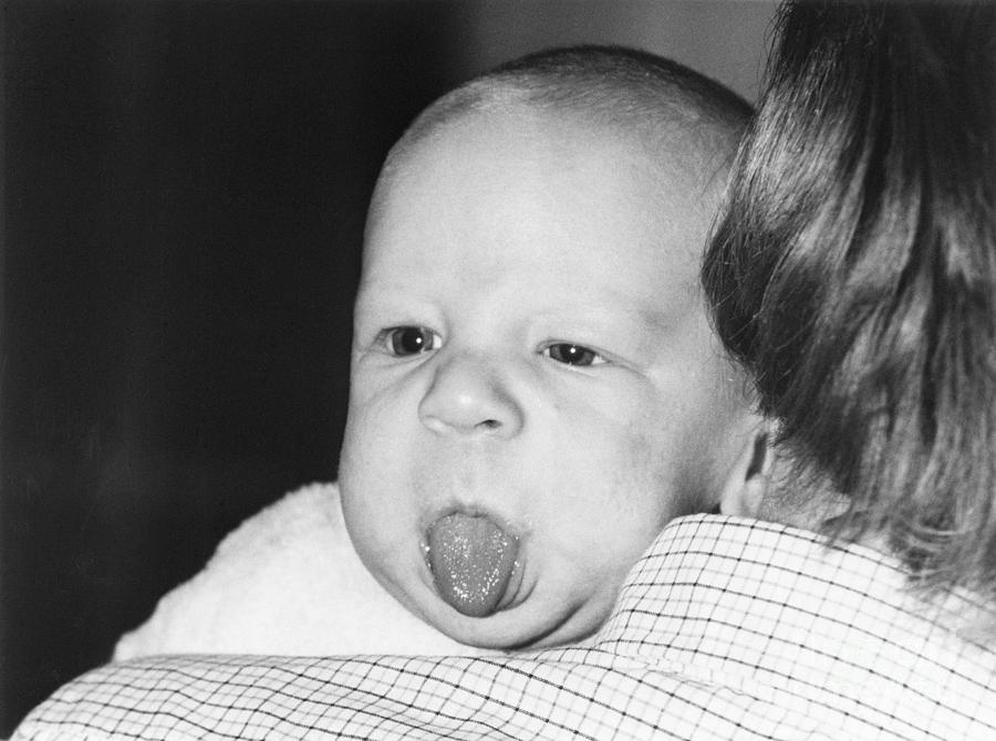 Baby Sticking Tongue Photograph by Bettmann