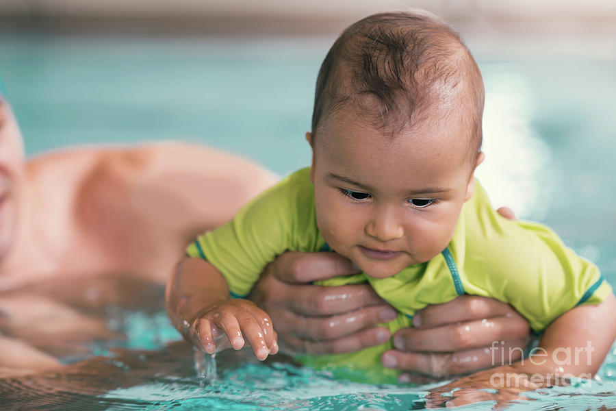 Baby Swimming Photograph by Microgen Images/science Photo Library