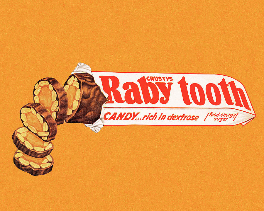 Candy Drawing - Baby tooth candy by CSA Images