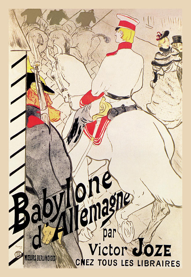 Babylone d'Allemagne (German Babylon) Painting by Toulouse - Lautrec ...