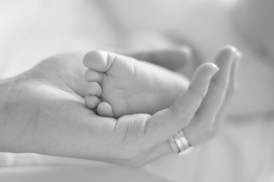 Download Baby S Foot In Mother S Hand 2 Photograph By Sonja Seear