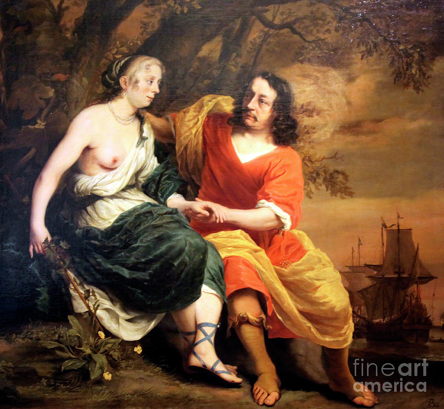 Bacchus And Ariadne, 1664. Artist Drawing by Print Collector