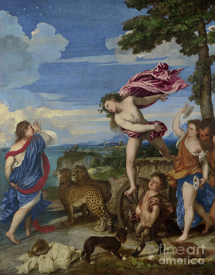Titian Painting - Bacchus And Ariadne By Titian by Titian