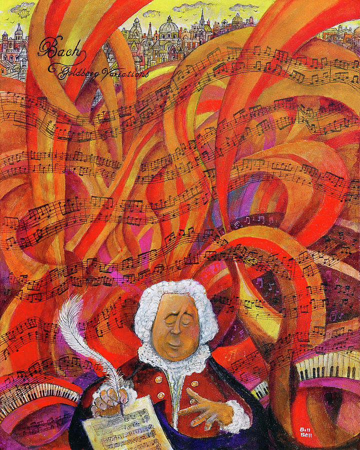 Bach Painting - Bach by Bill Bell