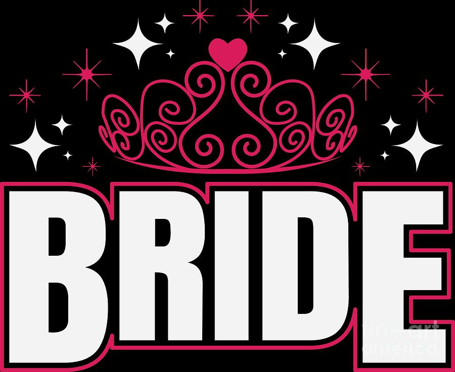 Bachelor Party Bride Queen Sparkle Crown Pink Gift Idea