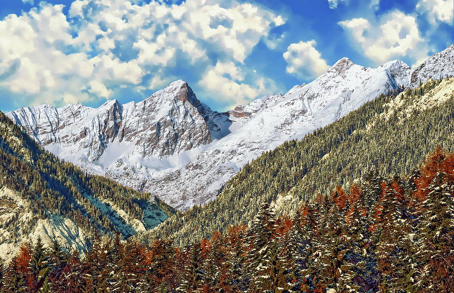 Bachofenspitze Winter Scene by Anthony Dezenzio Bachofenspitze Winter Scene by Anthony Dezenzio