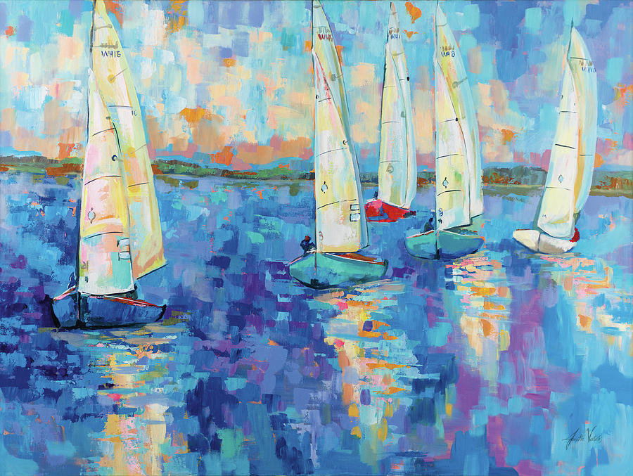 Boat Painting - Back From The Race by Jeanette Vertentes