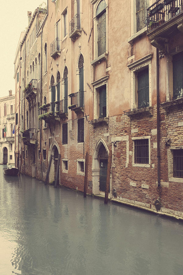 Back Street Canal in Venice Photograph by Georgia Fowler