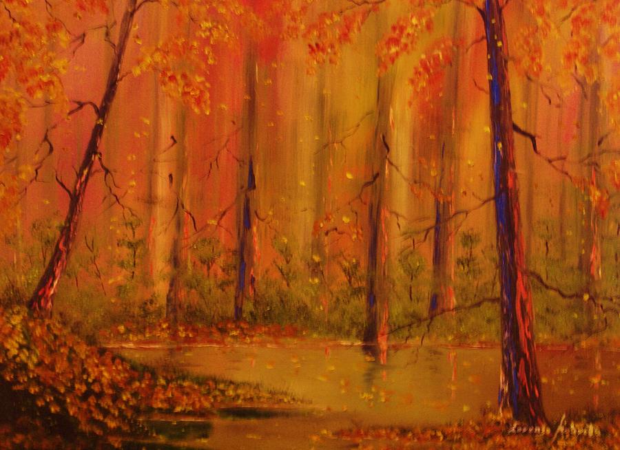 Back Woods Painting by Lorenzo Roberts