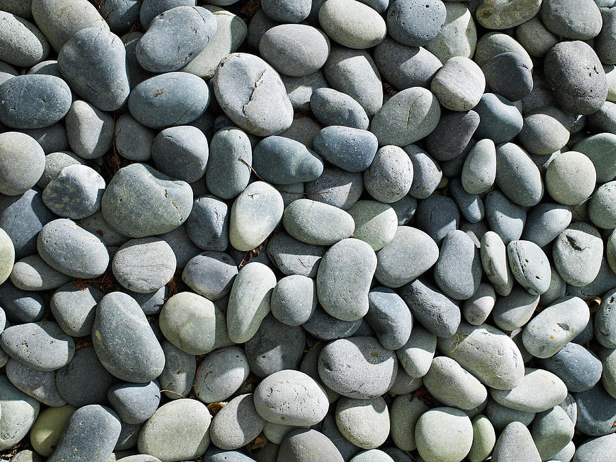Background Of Gray Stones Photograph by Ryan Mcvay